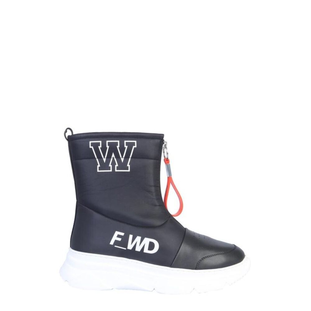 FWRD Unisex Padded Front-Zip Winter Boots Unisex BLACK